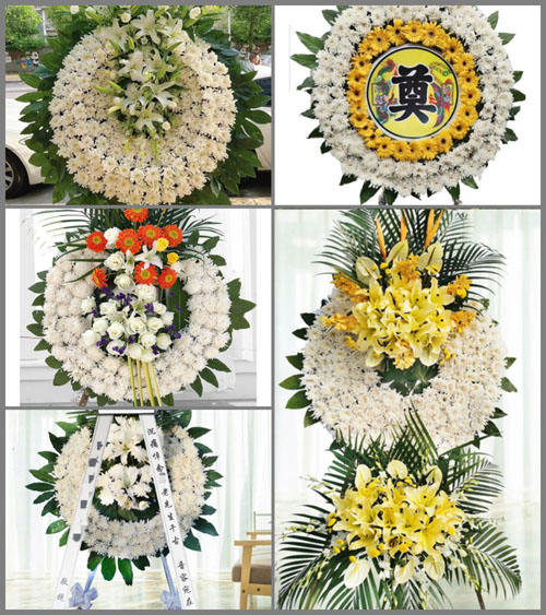 江西吉安吉水县八都镇中村村花圈速递